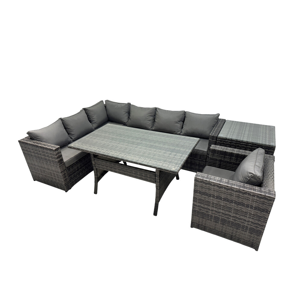 Fimous Outdoor PE Rattan Sofa Set with with Chair Side Table-image-OPC-PHRGXS9-NEW