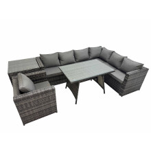 Fimous Patio Furniture Sets with Dining Table Chair Side Table