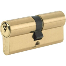 Yale Euro Double Cylinder Standard Security 30:10:35 70mm Brass P-ED3030-PB