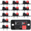12pcs 2 Way Speaker Terminal Block Speaker Terminal Block Board Connector Speaker Spring Terminal Push Release Type 1