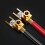 Speaker Cable Connector, Hi-End Banana to Flat Plug Adapter Plug, Speaker Cable Wire 5