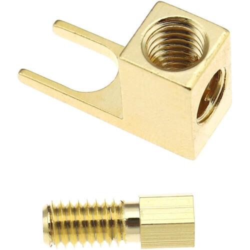 Speaker Cable Connector, Hi-End Banana to Flat Plug Adapter Plug, Speaker Cable Wire 1