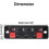 5pcs 4 Way Speaker Terminal Block Speaker Terminal Block Board Connector Speaker Spring Terminal Push Release Type 3
