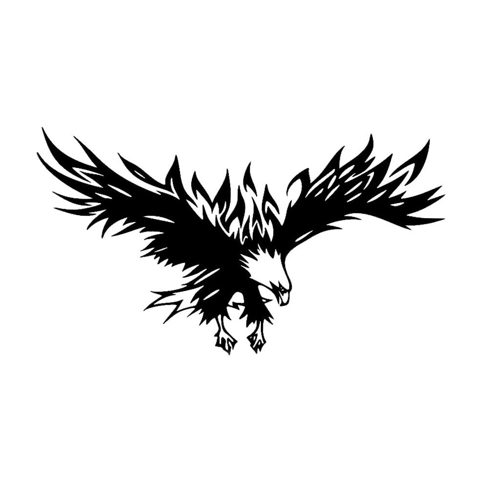 Eagle Decal 1 Pack Car Graphics Vinyl Sticker Decals For Car/Truck, Universal Car Hood Body Side Rear Window Stickers Black 749764117714