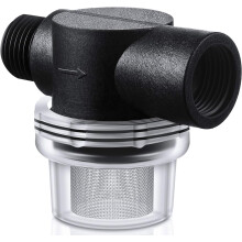 Waterpompfilter, vervangingsfilter van 1/2 inch met draaibevestiging voor campers, compatibel met WFCO- of Shurflo-pompen.