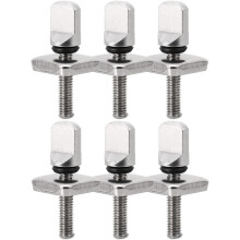 6Pcs Surfing Accessories No Tool Metal Fin Screw Thumb Fin Screw for Men Women Surfboard Surf Longboard Paddleboard and SUP