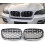 E70 Grille, ABS Diamond Replacement Front Kidney Grill for X5 Series E70 X6 Series E71 Silver 1