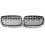 E70 Grille, ABS Diamond Replacement Front Kidney Grill for X5 Series E70 X6 Series E71 Silver 2