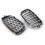 E70 Grille, ABS Diamond Replacement Front Kidney Grill for X5 Series E70 X6 Series E71 Silver 4