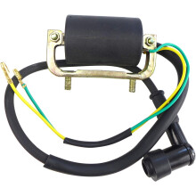 Ignition Coil with Cap Fit for Honda CT90 CM91 C90M Trail 1966-1979 Replace 30530-102-780, Black