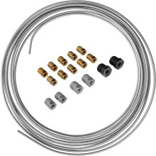 Stainless Steel Brake Line Kit - 3/16" x 25ft Replacement Set - Professional Grade OE Steel Tube, Corrosion-Resistan