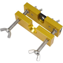 Adjustable Mouthpiece Puller Tool Remover Holder Tools for Brass-Wind Instruments(Yellow)