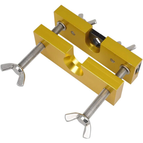 Adjustable Mouthpiece Puller Tool Remover Holder Tools for Brass-Wind Instruments(Yellow)