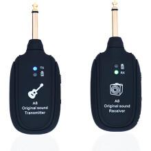 Wireless Guitar System 20Hz-20kHz UHF Wireless Guitar Transmitter Receiver for Electric Guitar Bass Violin A8