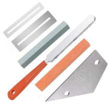 Kit d'outils pour le polissage de guitare : 1 lime à frettes, 1 outil pour redresser les frettes et 2 protège-touches.