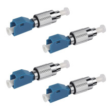4 Pcs Visual Fault Locator Adapter, MSDADA Fiber Optic Connector, Single Mode 9/125um FC Male to LC Female Adapter for VFL Connector