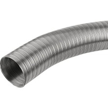 Flexibele roestvrijstalen schoorsteenvoering voor kachels met meerdere brandstoffen, stijve buis, Ø 150 mm (5,91"), 1 m
