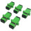 Cerrxian SC Singlemode Glasfaseradapter SC Buchse auf SC Buchse APC Simplex Singlemode Glasfaserkoppler Netzwerk Internet 1