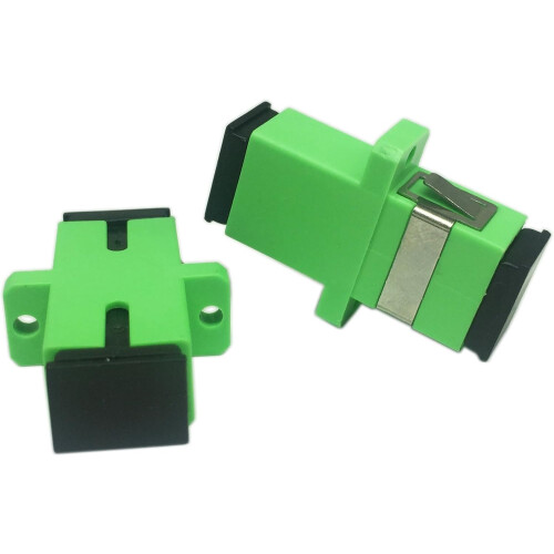 Cerrxian SC Singlemode Glasfaseradapter SC Buchse auf SC Buchse APC Simplex Singlemode Glasfaserkoppler Netzwerk Internet 1