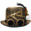 Steampunk hat vintage gears and rivets hat steampunk cylinder 1