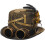 Steampunk hat vintage gears and rivets hat steampunk cylinder 2