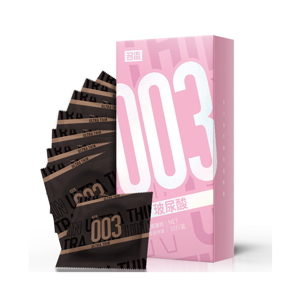 Shenzhenshiwusongmaoyiyouxiangongsi 10 Pcs Natural Latex Hyaluronic Acid Condoms, No Latex Flavor Condoms, Moisturizing Human Pussy, Safe Material Condoms, Couples Sex Special