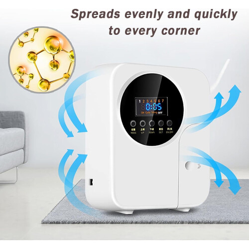 Aroma Diffuser, Remote Control Aroma Diffuser, 150ml Capacity, LCD Display, Can Be Wall-Mounted/Timing, Used in Large Rooms, Offices, Spa Centers 2