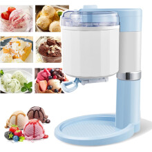 Doe-het-zelf ijsmachine, 1000 ml inhoud, frozen yoghurt machine, zelfgemaakt ijs, schoon en hygiënisch, te gebruiken voor het maken van milkshakes