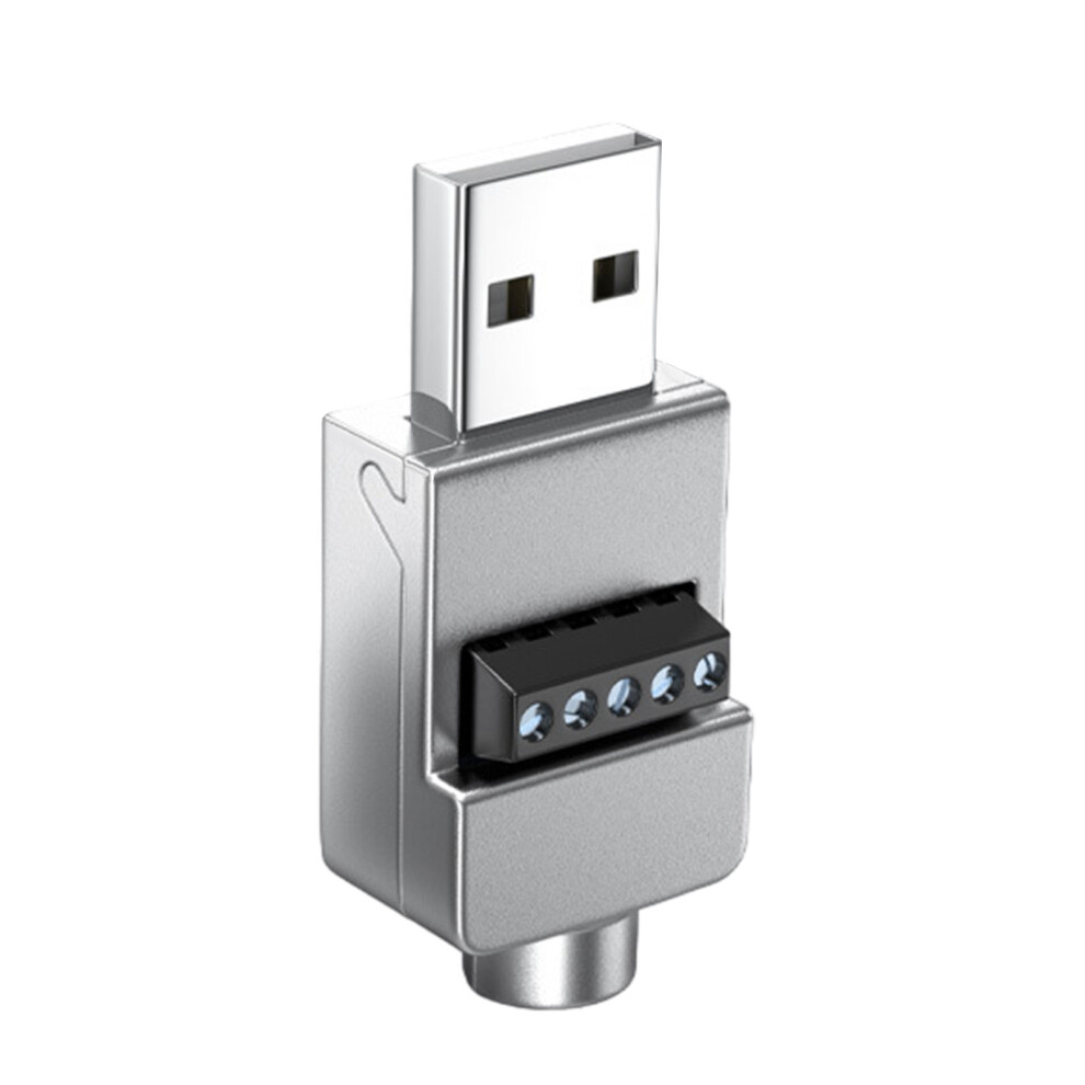 Solderless Usb Connectors Usb 2.0 Screw Terminals Block Adapter Connector Converter Usb2.0 Male Adapter Connector Male Head 7751660199193