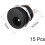 sourcing map DC-022 5.5mmx2.1mm DC Power Jack Socket 3 Pin Female Panel Mount Connector 15pcs 2