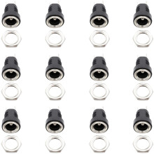 12 Stück 5,5 mm x 2,1 mm 2-polige DC-Strombuchse (weiblich) für die Panelmontage
