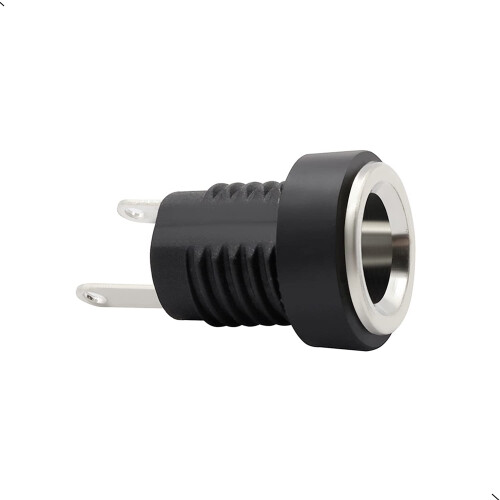 12 Pieces 5.5mmx2.1mm 2 Pins DC Power Jack Female Panel Mounting Connector Socket 2