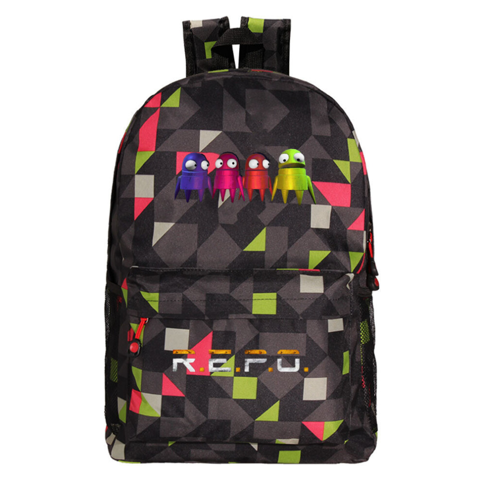 (Red Check 1) Student Pattern Repo Backpack Breathable Outdoor Use Fashion Schoolbag Gift-image-OPC-PHRGZJH-NEW