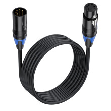 5Pin  to DMX512 Connection Cable Wire Male to Female  Connector  Cord for Lighting Control and Connection 500cm