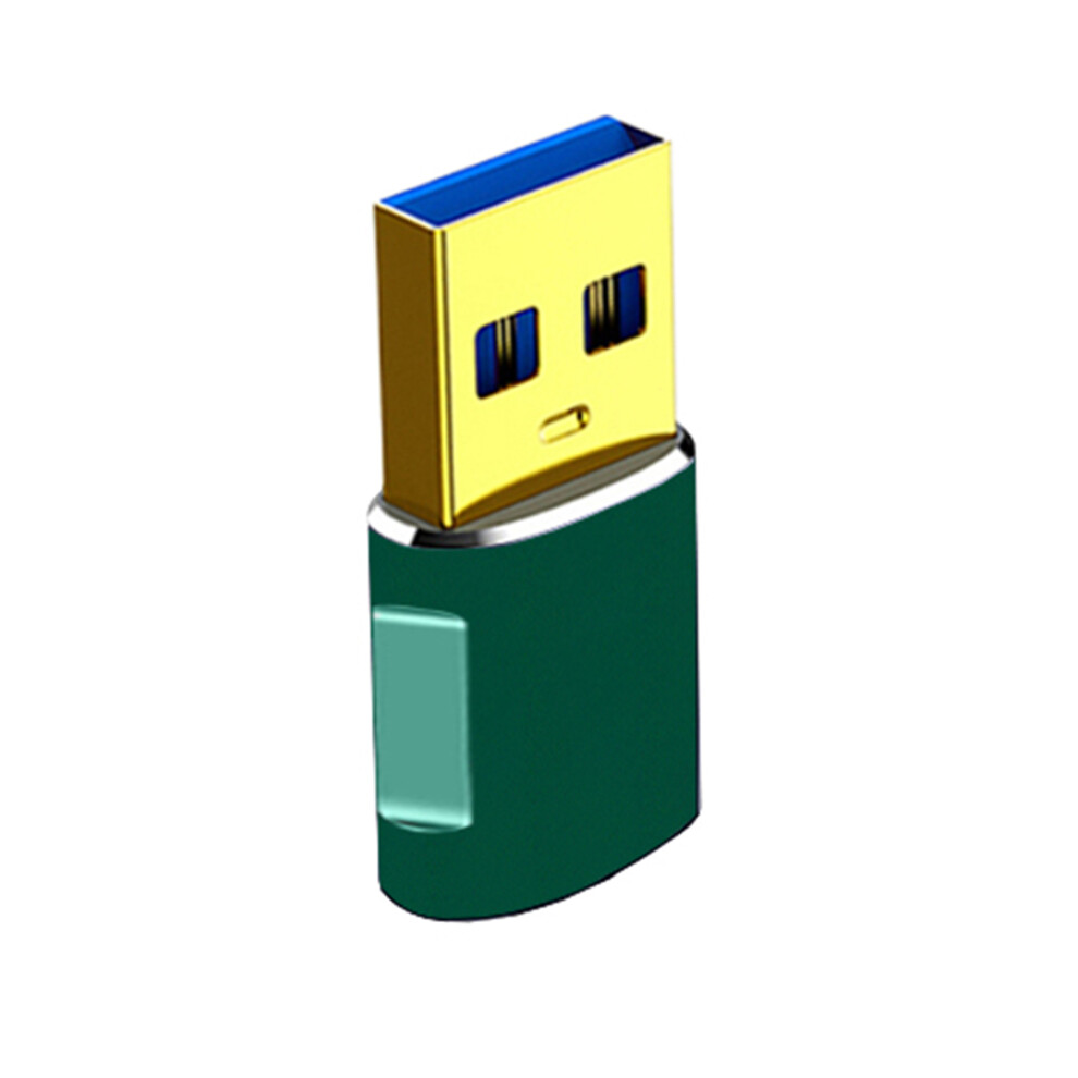 Lightweight Usb3.0 Male To Type C Female Adapter Converters 5V2a Fast Charging And 5Gbps Data Transfer Green 7751680212841