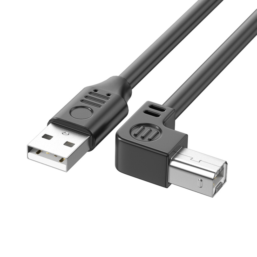Usb 2.0 Printer Cable Typea Male To Typeb Scanner Cord High Speed 480Mbps 90Degree Elbow For Offices And Home Use 1M Bend Left 7751680213800