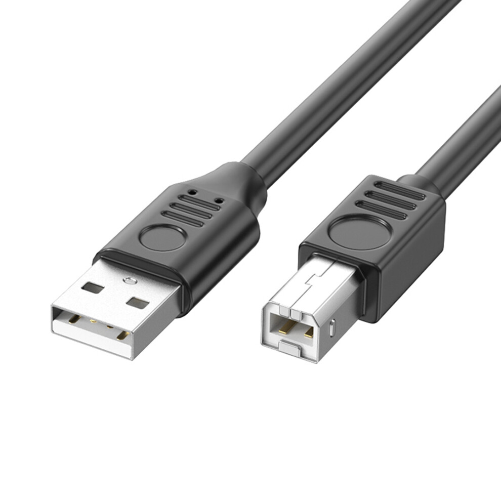 Usb 2.0 Printer Cable Typea Male To Typeb Scanner Cord High Speed 480Mbps 90Degree Elbow For Offices And Home Use 0.3M Straight Head 7751680213695