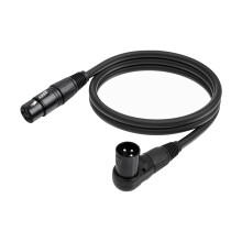 90 Degree Elbow Male to Straight Female Cable Connectors Adapter Cord Wire for Mixer Microphones 1m