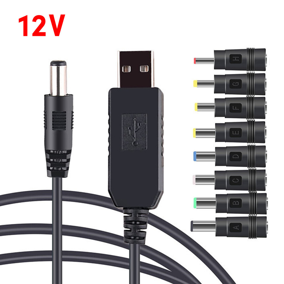 Usb To Power Cable Usb To 8Pcs Charging Cable Power Cord Plug Connector Adapter For Router Fan 12V 7751680214913