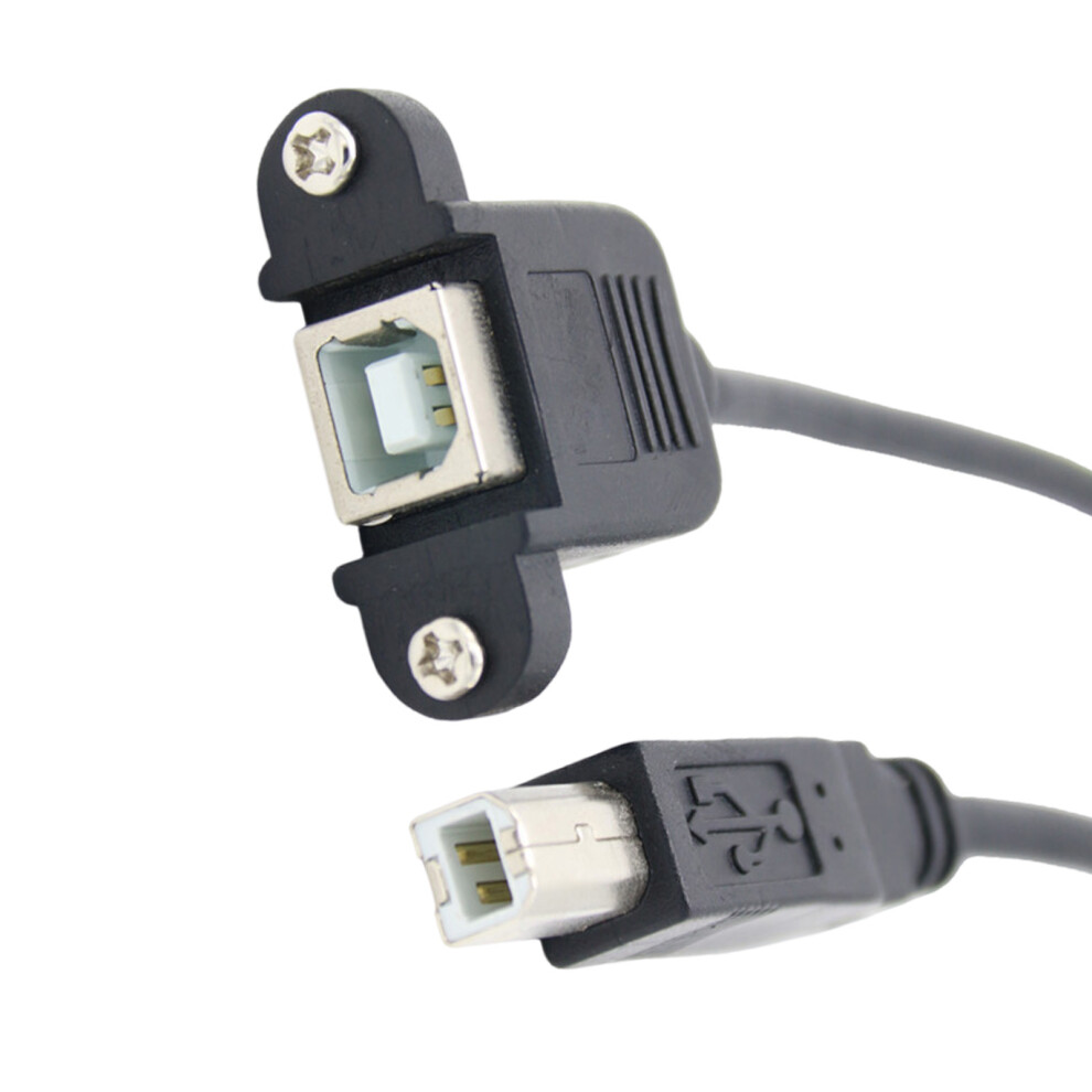 Usb2.0 Type B Male To Type B Female Cable Printer Extension Cable For Highly Speed Data Transfer With Panel Mount Design 1.5M 7751680215866