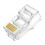 100PCs RJ45 Connectors Cat5 Ethernet Plugs Pass-Through Connector For Solid Ethernet Cables color 1