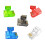 100PCs RJ45 Connectors Cat5 Ethernet Plugs Pass-Through Connector For Solid Ethernet Cables color 3