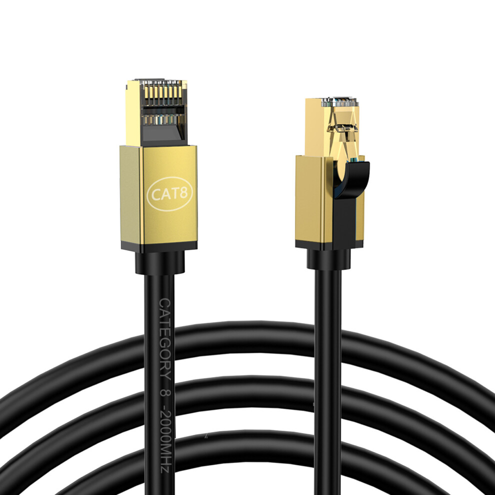 Cat8 Ethernet Cable Fast Speed Cat8 10Gigabit Networking Cable For Home And Office Use With 10Gbps Data Transfer 10M Gold 7751680220174