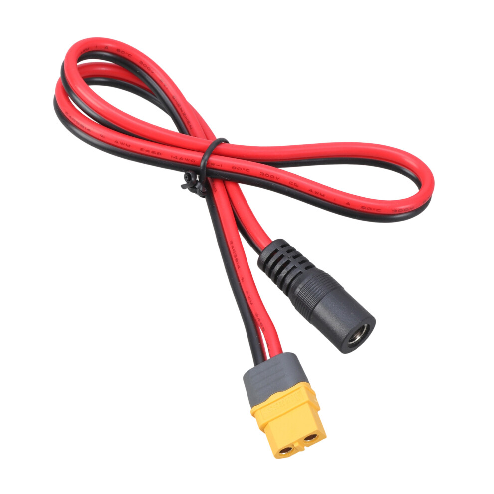 Xt60 Female To 5.5X2.1mm/5.5X2.5mm Adapter Cable For Ts100 Soldering Iron Fpv Monitor Power Outdoor Power Station 5.5X2.5mm 7751680218355