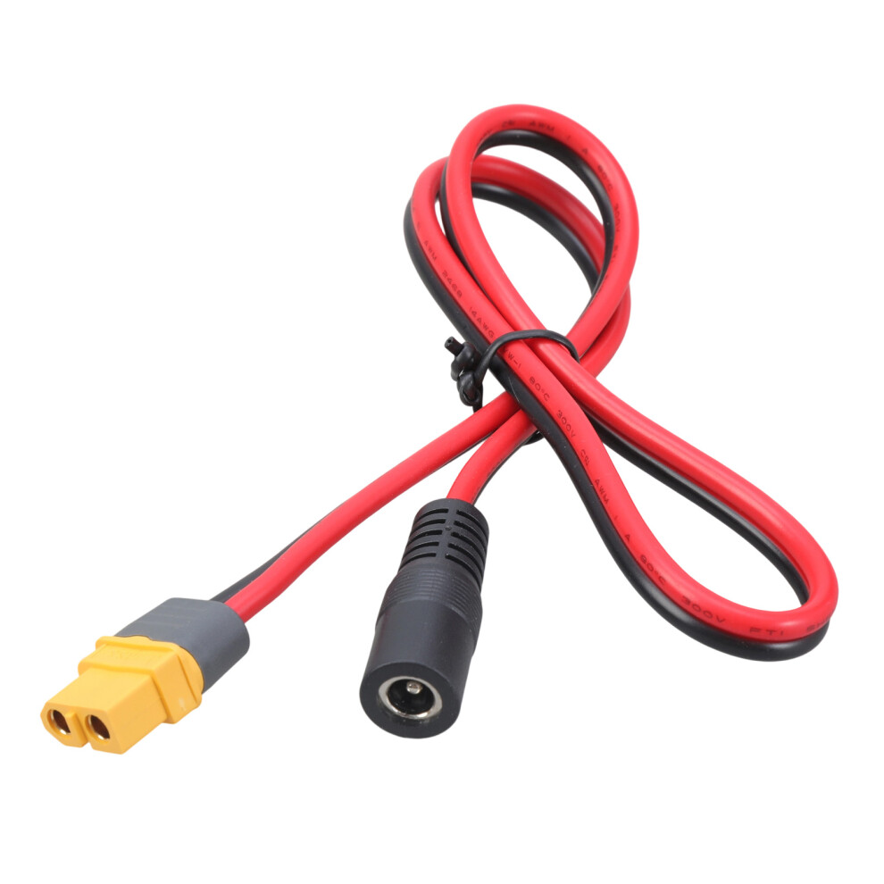 Xt60 Female To 5.5X2.1mm/5.5X2.5mm Adapter Cable For Ts100 Soldering Iron Fpv Monitor Power Outdoor Power Station 5.5X2.1mm 7751680218348