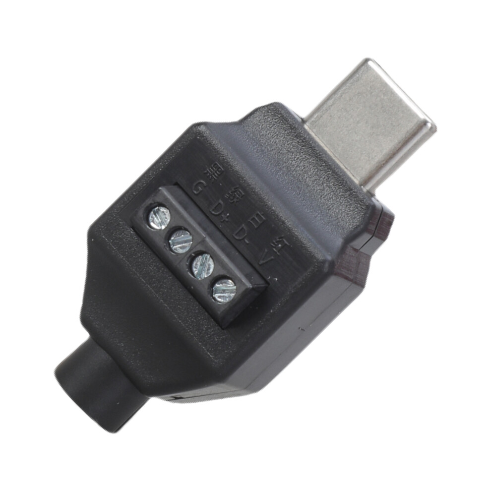 Usb 3.1 Type C Male Connector 5Pin/4Pin Type Adapter Solderless Head Feature Housing For Data Cable Repair 4Pin Black 7751680219475