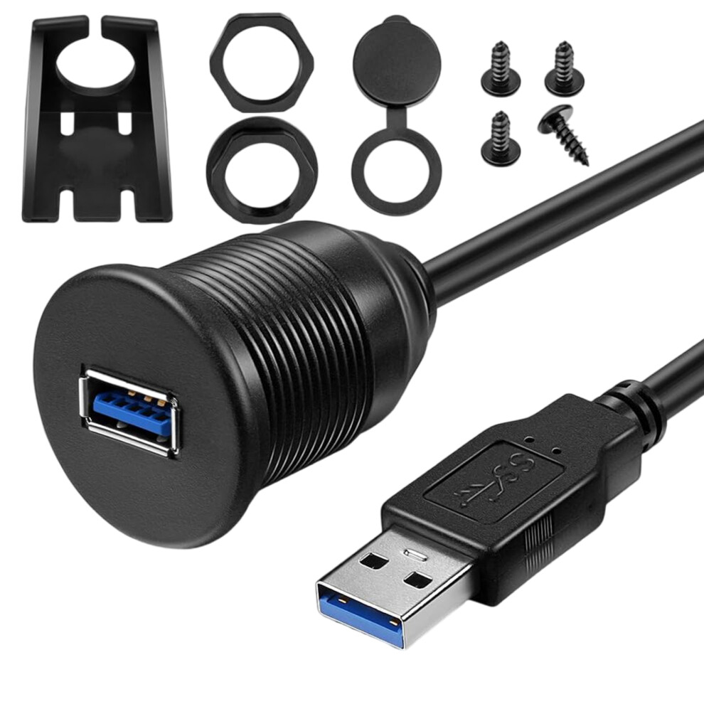 Usb3.0 Male To Female Auditory Extension Cable For Car Truck Boats Motorcycle Dashboard Panel 1/2Meter Long 1M 7751680216900