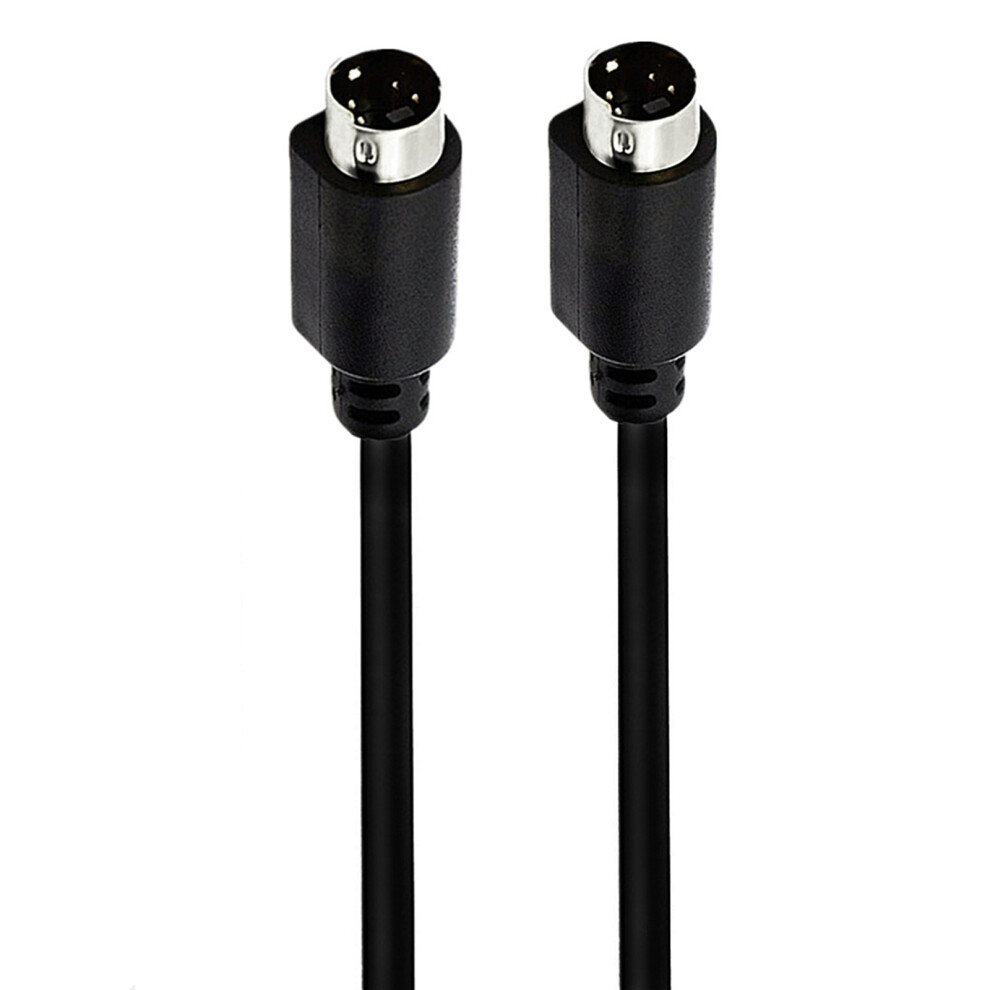 4Pin S Video Cable Plated Plugs Small Din 4 Pin Cord For Camcorders And Home Theater Transfers Video To Monitorings Straight Head Gold 7751680220457