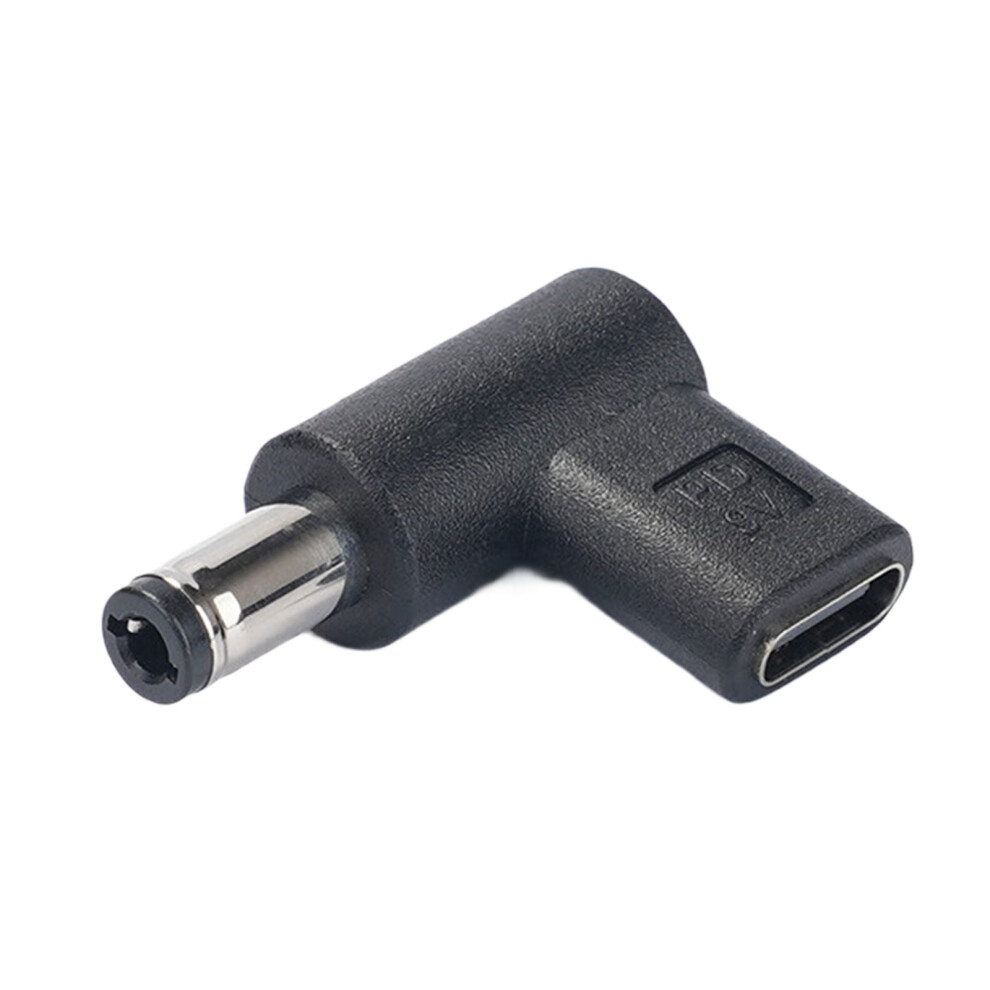 Female Usb C To Male Dc5.5x2.1mm/5.5X2.5mm Adapter 90 Degree Charging Connector For Phones Laptops Routers 5.5X2.1mm 9V Black 7751680220730