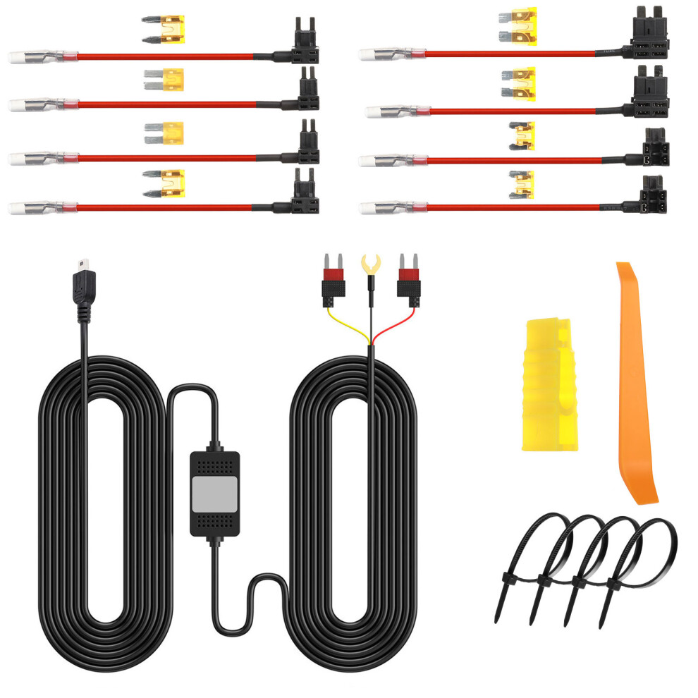 Advanced Hardwire Set For Dashcams Usb Power Port 24 Hour Parking Power Cord Straight Head 7751680220631